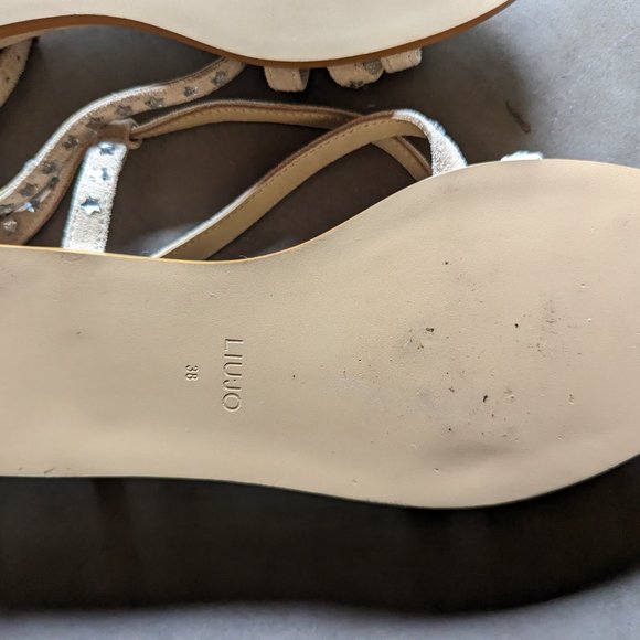LIU •JO Beige Strappy studded sandals. - Picture 16 of 16
